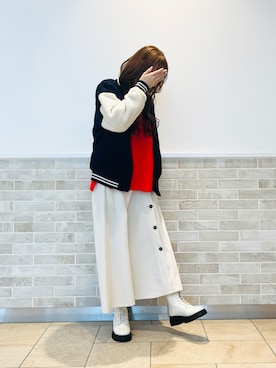「ボア」｜「アイテム（PC・スマホグッズ/家電）」を使った、Wendyさん（レディース・162cm）の冬コーディネート