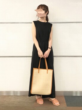 「Te chichi（テチチ）のアイテム（サロペット/オーバーオール）」を使った、Wendyさん（レディース・162cm）の夏コーディネート