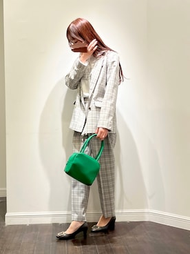 「ボストンバッグ」｜「アイテム（PC・スマホグッズ/家電）」を使った、Wendyさん（レディース・162cm）の春コーディネート