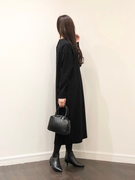 「ボストンバッグ」｜「アイテム（PC・スマホグッズ/家電）」を使った、Wendyさん（レディース・162cm）の秋コーディネート