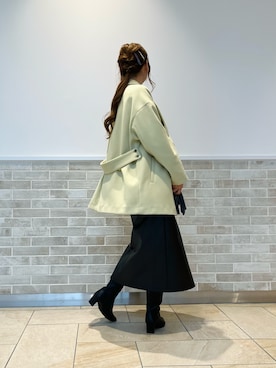 「コート」｜「アイテム（PC・スマホグッズ/家電）」を使った、Wendyさん（レディース・162cm）の秋コーディネート