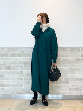 「タートルネック」｜「アイテム（PC・スマホグッズ/家電）」を使った、Wendyさん（レディース・162cm）の秋コーディネート