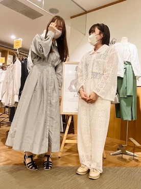 「Te chichi（テチチ）のアイテム（シャツワンピース）」を使った、Wendyさん（レディース・162cm）の春コーディネート