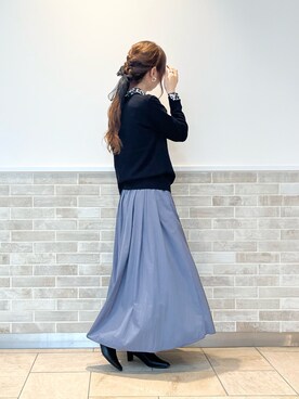 「花柄」｜「アイテム（PC・スマホグッズ/家電）」を使った、Wendyさん（レディース・162cm）の秋コーディネート