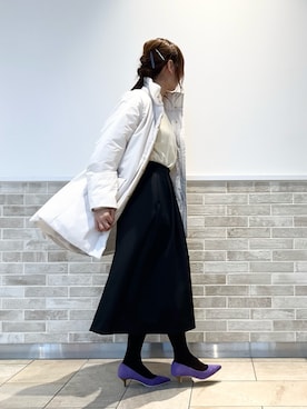 「コート」｜「アイテム（PC・スマホグッズ/家電）」を使った、Wendyさん（レディース・162cm）の秋コーディネート