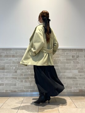 「イエロー」｜「アイテム（PC・スマホグッズ/家電）」を使った、Wendyさん（レディース・162cm）の秋コーディネート