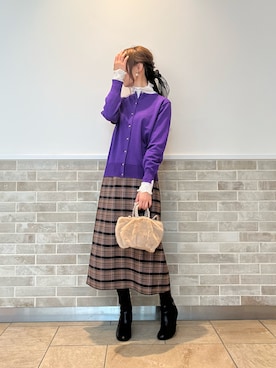 「リバーシブル」｜「アイテム（PC・スマホグッズ/家電）」を使った、Wendyさん（レディース・162cm）の秋コーディネート