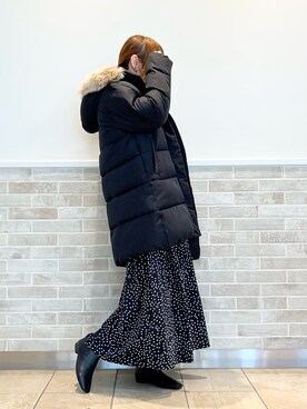 「コート」｜「アイテム（PC・スマホグッズ/家電）」を使った、Wendyさん（レディース・162cm）の冬コーディネート