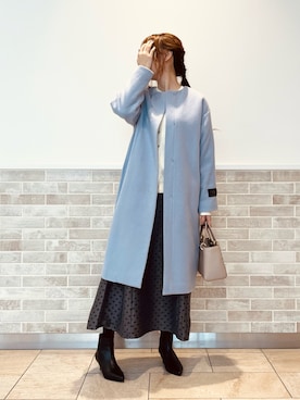 「オフィスカジュアル」｜「アイテム（PC・スマホグッズ/家電）」を使った、Wendyさん（レディース・162cm）の秋コーディネート