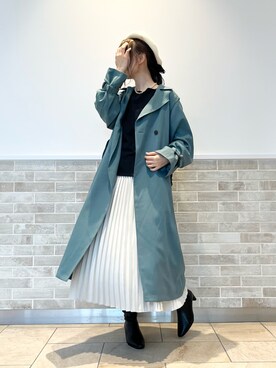 「Te chichi（テチチ）のアイテム（ハンチング/ベレー帽）」を使った、Wendyさん（レディース・162cm）の秋コーディネート