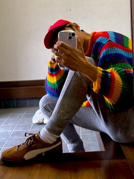 「freada」｜「アイテム（帽子）」を使った、RYO  🏀さん（メンズ・169cm）の秋コーディネート