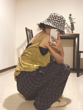 「TICCA（ティッカ）のアイテム（パンツ）」を使った、osyarejanaiさん（レディース・158cm）の夏コーディネート
