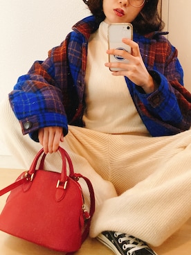 「YMC（ワイエムシー）のアイテム」を使った、osyarejanaiさん（レディース・158cm）の冬コーディネート