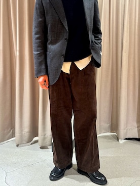 「アイテム（ドレスシューズ）」を使った、yukiさん（メンズ・175cm）の秋コーディネート