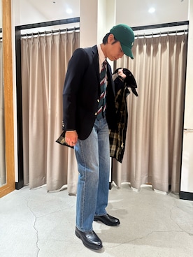 「URBAN RESEARCH（アーバンリサーチ）のアイテム（デニムパンツ）」を使った、yukiさん（メンズ・175cm）の秋コーディネート