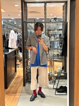 「LAATO（ラート）のアイテム」を使った、あべゆーきさん（メンズ・175cm）の夏コーディネート