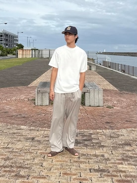 「機能性素材」｜竹内 准哉さん（メンズ・176cm）の夏コーディネート