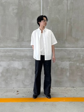 「SMELLY（スメリー）のアイテム」を使った、竹内 准哉さん（メンズ・176cm）の夏コーディネート
