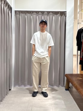「天然素材」｜竹内 准哉さん（メンズ・176cm）の春コーディネート