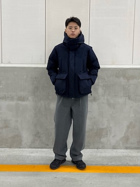 「アイテム（パンツ）」を使った、竹内 准哉さん（メンズ・176cm）の秋コーディネート