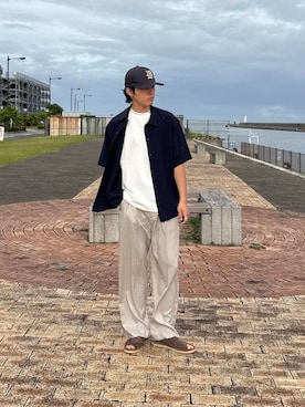 「機能性素材」｜竹内 准哉さん（メンズ・176cm）の夏コーディネート