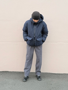 「アイテム（ダウンジャケット/コート）」を使った、竹内 准哉さん（メンズ・176cm・20代）の冬コーディネート