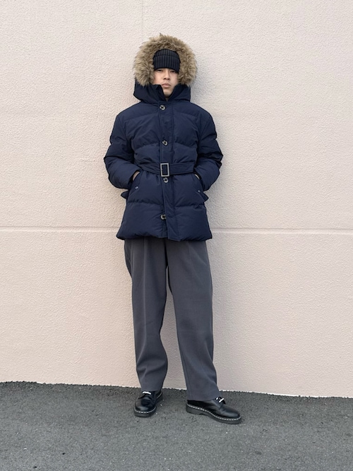 セール】770FP 撥水ベルテッドダウンコート（ダウンジャケット/コート