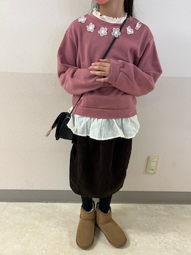 「Burner（バーナー）のアイテム（バッグ）」を使った、Yu-&Ri-(多忙のため不定期投稿)さん（キッズ・127cm）の秋コーディネート