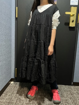 「EDWIN」｜「アイテム（ワンピース/ドレス）」を使った、Yu-&Ri-(多忙のため不定期投稿)さん（キッズ・124cm）の夏コーディネート