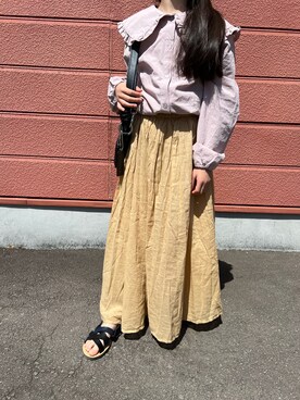 「apres les cours」｜「アイテム（スカート）」を使った、Yu-&Ri-(多忙のため不定期投稿)さん（キッズ・122cm）の春コーディネート