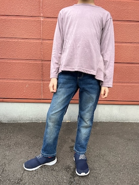 「Right-on（ライトオン）のアイテム（パンツ）」を使った、Yu-&Ri-(多忙のため不定期投稿)さん（キッズ・122cm）の春コーディネート