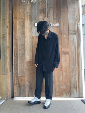 「ロイヤルフラッシュ」｜「アイテム（スラックス）」を使った、nantai1さん（メンズ・181cm）の夏コーディネート