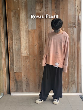 「MIHARAYASUHIRO（ミハラヤスヒロ）のアイテム（スラックス）」を使った、nantai1さん（メンズ・181cm）の夏コーディネート