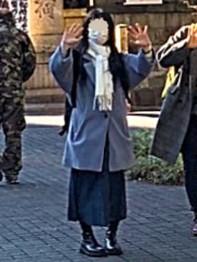 「INGNI（イング）のアイテム（その他アウター）」を使った、文さん（レディース・153cm）の冬コーディネート