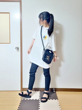 「WEGO（ウィゴー）のアイテム（MA-1）」を使った、文さん（レディース・153cm）の春コーディネート