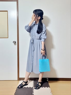 「Kinetics（キネティクス）のアイテム」を使った、文さん（レディース・153cm）の夏コーディネート