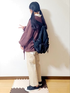 「ベルクロ」｜文さん（レディース・153cm）の冬コーディネート