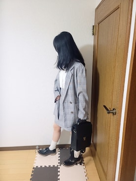「7分袖」｜「アイテム（ジャケット/アウター）」を使った、文さん（レディース・153cm）の夏コーディネート