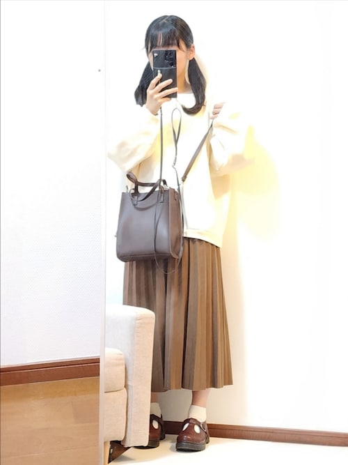 【the closet】“エンゼルフィッシュ”ロングスカート She's Closet スカート 前後2WAY ハイウエストニットタイト
