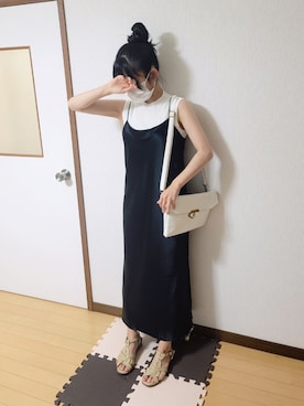 「theory（セオリー）のアイテム（ワンピース/ドレス）」を使った、文さん（レディース・153cm）の夏コーディネート