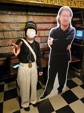 「アイテム（キーケース/キーアクセサリー）」を使った、文さん（レディース・153cm）の秋コーディネート