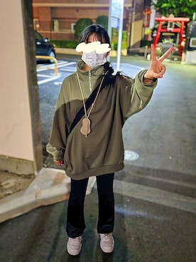 「アイテム（キーケース/キーアクセサリー、ベージュ系）」を使った、文さん（レディース・153cm）の秋コーディネート