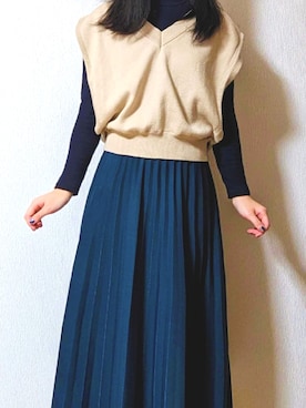 「INGNI（イング）のアイテム（その他アウター）」を使った、文さん（レディース・153cm）の冬コーディネート