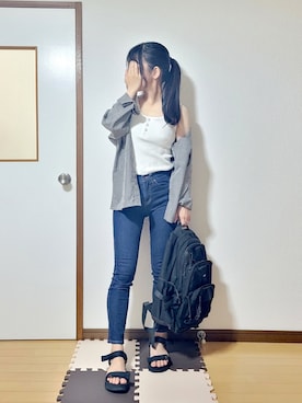 文さん(レディース・153cm)の夏コーディネート