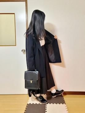 「Honeys（ハニーズ）のアイテム（ダウンジャケット/コート）」を使った、文さん（レディース・153cm）の冬コーディネート