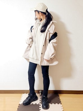 「Allamanda（アラマンダ）のアイテム」を使った、文さん（レディース・153cm）の秋コーディネート