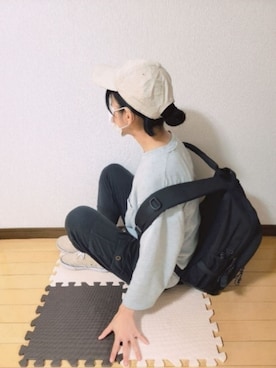 「7分袖Ｔシャツ」｜文さん（レディース・153cm）の夏コーディネート