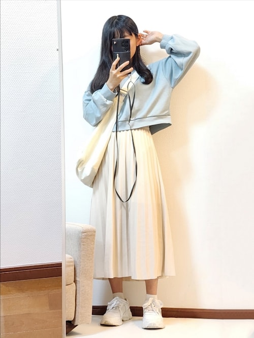 【the closet】“エンゼルフィッシュ”ロングスカート りぼん付きギンガムチェックラッフルフリルラップフィッシュ