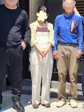 「アイテム（サンダル）」を使った、文さん（レディース・153cm）の秋コーディネート