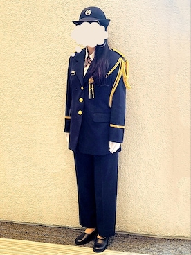 「ロングヘア」｜「アイテム（パンプス）」を使った、文さん（レディース・153cm）の冬コーディネート